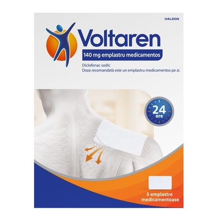 Voltaren 140mg emplastru medicamentos, 5 bucati, Haleon