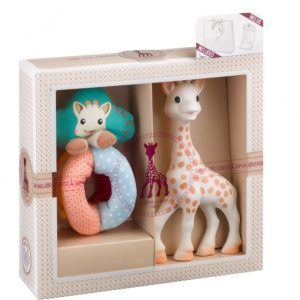 Vulli Set sophiesticat girafa sophie + zornaitoare cu bile