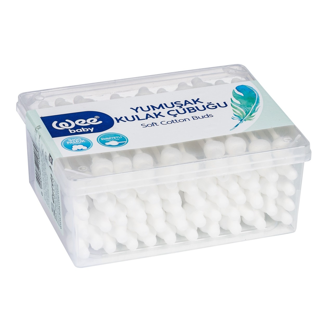 WEE BABY Betisoare ORL cu opritor x60buc - 894