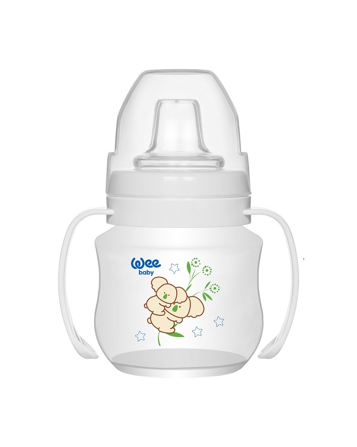 WEE BABY Pahar care nu curge cu maner 125ml -753