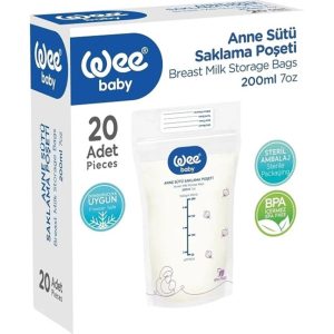 WEE BABY Pungi stocare lapte 200ml x20buc -558