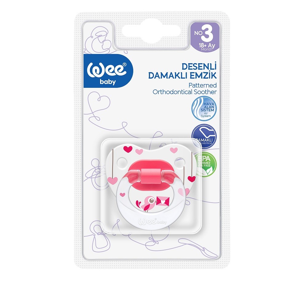 WEE BABY Suzeta ortodontica cu desen nr.3 - 835
