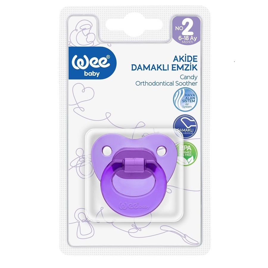 WEE BABY Suzeta silicon ortodontica nr.2 - 112