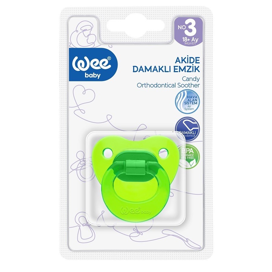 WEE BABY Suzeta silicon ortodontica nr.3 - 113