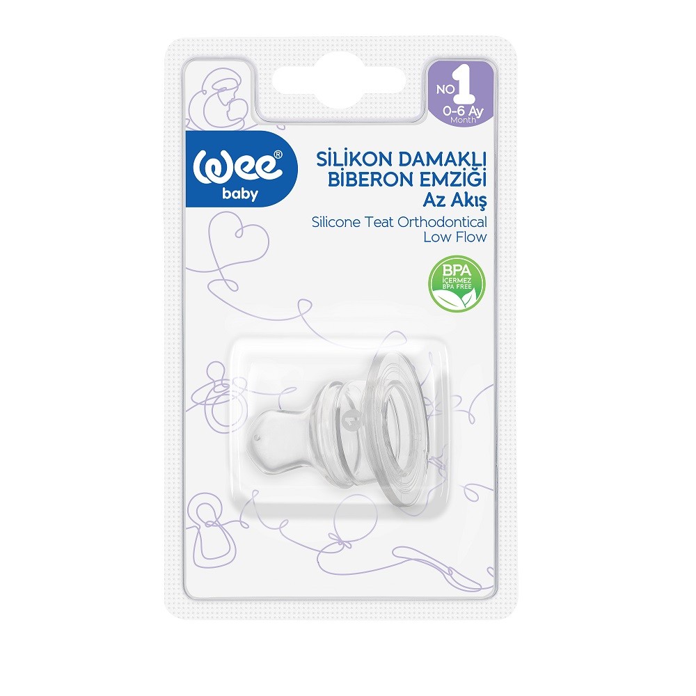 WEE BABY Tetina silicon ortodontica nr.1 - 875
