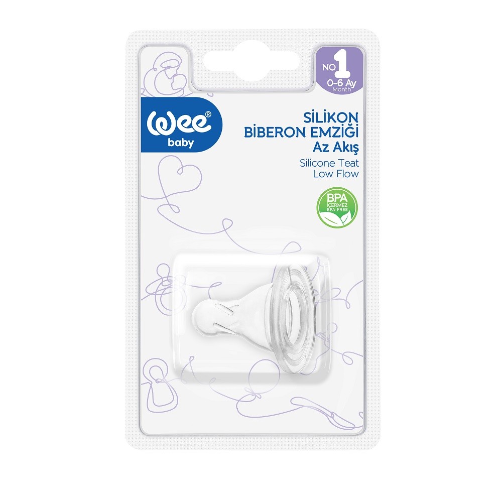 WEE BABY Tetina silicon rotunda nr.1 -866