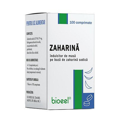 Zaharina x 100 cpr bioeel