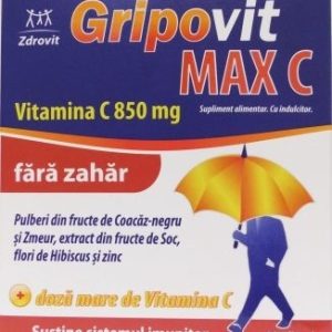 Zdrovit Gripovit Max C fara zahar x 10pl