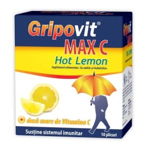 Zdrovit Gripovit Max C Hot Lemon, 10pl