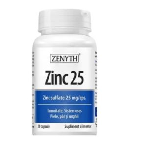 Zinc, 25mg, 30 capsule, Zenyth