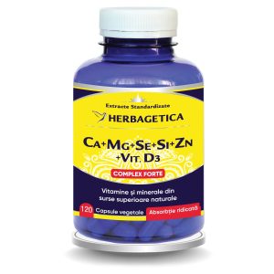 Ca+Mg+Se+Si+Zn cu Vit D3 Complex Forte