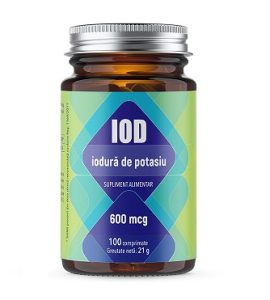 Iod - Iodura de potasiu 60 mcg 100 comprimate