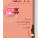 Aslavital Mineralactiv fiole cu colagen, argila si skinectura pentru ten sensibil 10 fiole