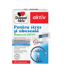 Doppelherz  Stres si oboseala Magneziu 375 Depot 30 comprimate