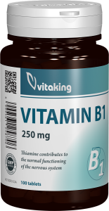 Vitamina B1 Tiamina 250mg, 100 comprimate, Vitaking