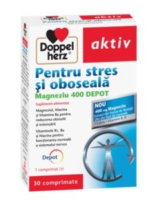 Magneziu Depot pentru Stres si Oboseala, 30 comprimate, Doppelherz