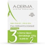 A-Derma sapun dermatologic fata-corp 100g oferta 2+1