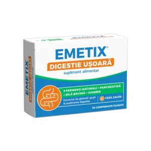 Emetix digestie usoara X 20 compr. film Fiterman