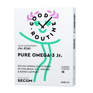 Pure omega 3 jr. 18 jeleuri Secom