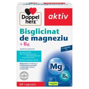Doppelherz Bisglicinat de magneziu + B6 60 capsule