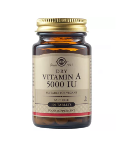 Solgar Vitamina A uscata 5000 UI 100 tablete